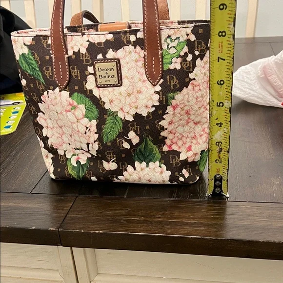 Dooney & Bourke Floral Tote - Brown and Green - Picture 7 of 9